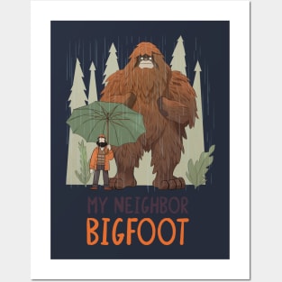 my neighbour Bigfoot Posters and Art